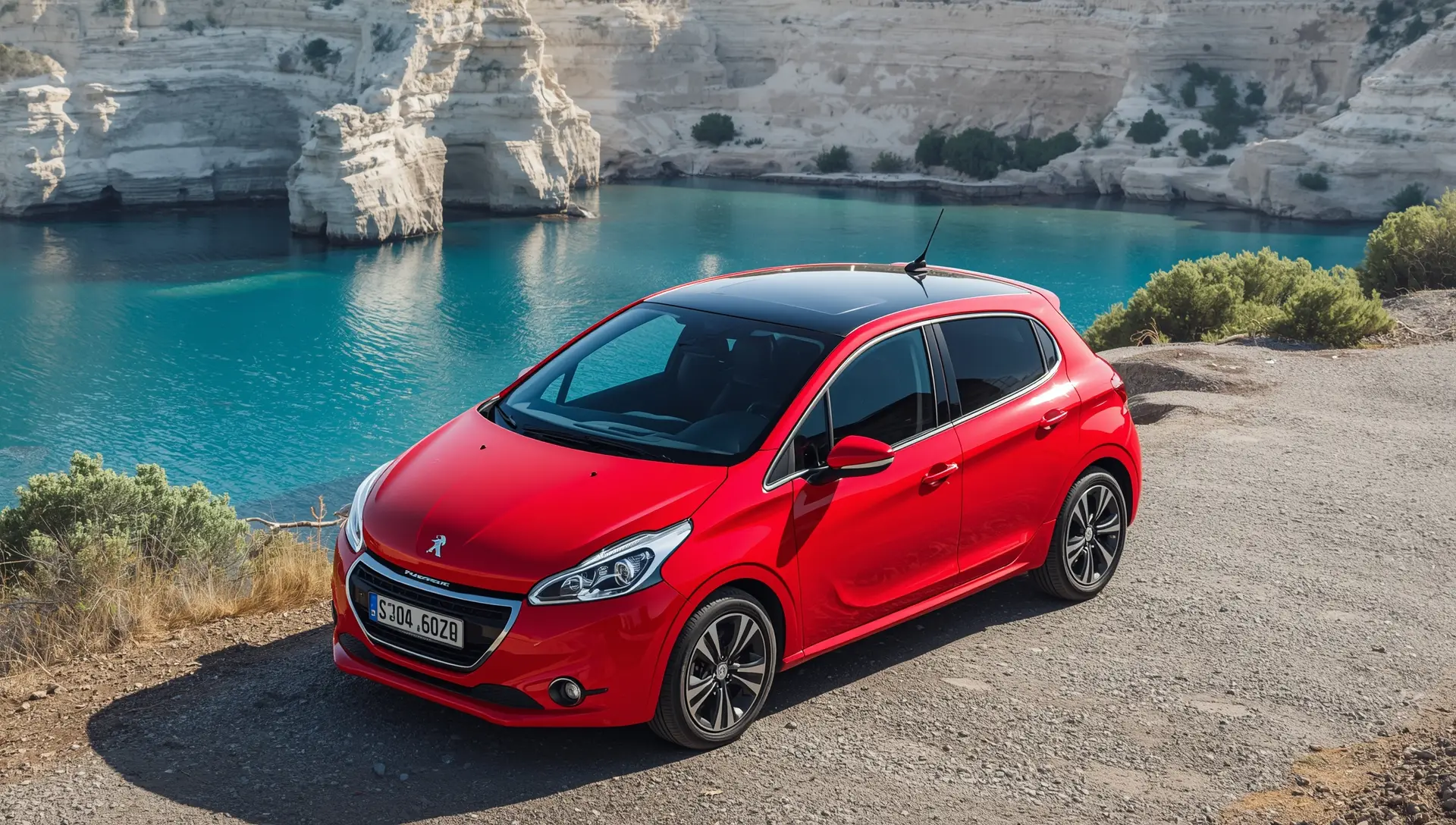 Auto compatta vicino al mare a Corfu