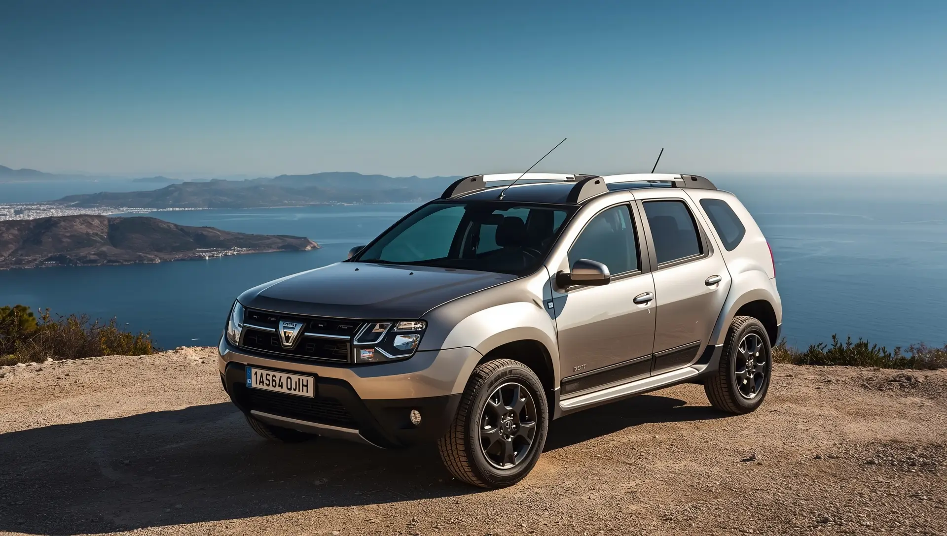 SUV su punto panoramico montano a Corfu